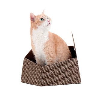 Zabawka dla kotów United Pets Kitty Brązowy Pudełko (30 x 30 x 32 cm)