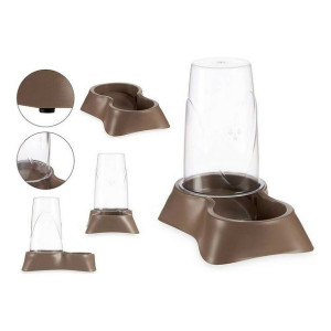 Karmnik dla Zwierząt Brązowy Plastikowy (3500 ml)
