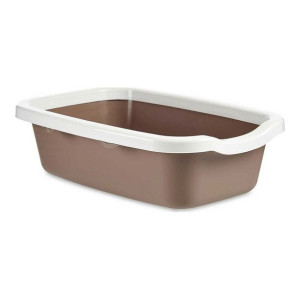 Kuweta dla Kotów Beżowy 38 x 16 x 58,5 cm Biały Plastikowy
