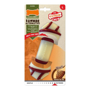 Gryzak dla psa Nylabone Rawhide Nudo Rozmiar L Nylon Wołowina
