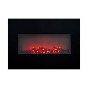 Dekoracyjny Kominek Elektryczny Ścienny Classic Fire Memphis Czarny 1800 W
