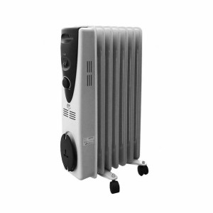 Grzejnik olejowy (7 żeberek) EDM Biały 1500 W
