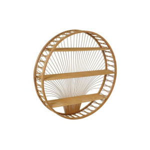 Regał DKD Home Decor 92 x 19 x 92 cm Brązowy Bambus