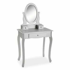 Toaletka Versa Kate Srebrzysty Drewno MDF (40 x 129,5 x 70 cm)