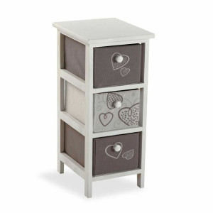 Komoda Versa Cozy 3 szuflady Serca Drewno MDF (30 x 56 x 25 cm)