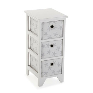 Komoda Versa Szary Gwiazdy Drewno 29 x 58 x 23 cm