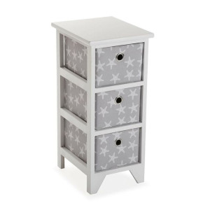 Komoda Versa Gwiazdy Biały Drewno 29 x 58 x 23 cm