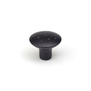 Gałka Rei e774g Okrągły Matowy Czarny Metal 2 Sztuk (Ø 35 x 29 mm)