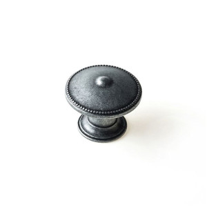 Gałka Rei 3121 Okrągły Srebrzysty Metal 4 Sztuk Zużyty (Ø 30 x 24 mm)