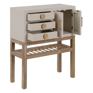 Mebel do Przedpokoju z Szufladami MIZUCHI 63 x 26 x 78 cm Drewno Taupe DMF