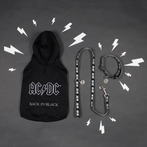 Bluza dla psa ACDC S Czarny