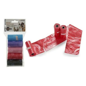 Torby higieniczne Zwierzęta 5 x 15 Sztuk Plastikowy