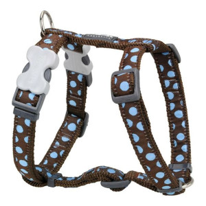 Szelki dla psa Red Dingo Style Kropki 25-39 cm