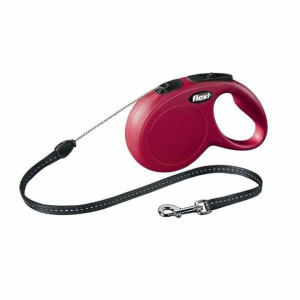 Smycz dla psa Flexi New Classic Czerwony Rozmiar S (5 m)