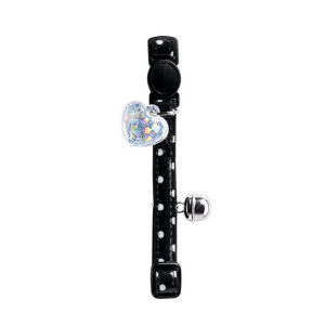 Obroża dla kota Hunter Glossy Dots Czarny (17,1 x 3,6 x 2,5 cm)