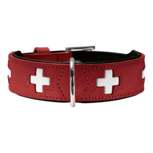 Obroża dla psa Hunter Swiss Czerwony/Czarny (24-28.5 cm)