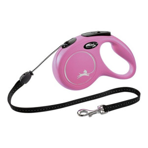 Smycz dla psa Flexi NEW CLASSIC Różowy Rozmiar M 5 m
