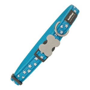 Obroża dla psa Red Dingo gwiazda Gwiazdy (1,5 x 24-36 cm)
