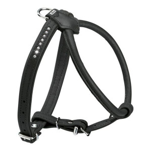Szelki dla psa Hunter Round & Soft Luxus ELK Petit Czarny 30 cm
