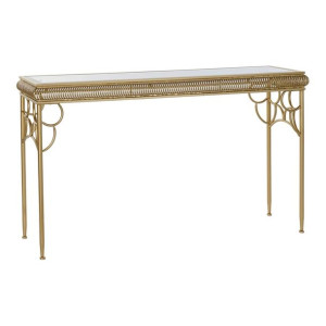 Konsola DKD Home Decor Lustro Złoty Metal Drewno MDF 122 x 31 x 72 cm