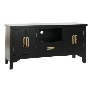 MebleTV DKD Home Decor Czarny Metal Drewno MDF (120 x 31 x 56 cm)