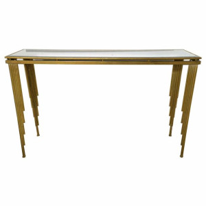 Stolik DKD Home Decor 120 x 32 x 74 cm Lustro Metal Miedź