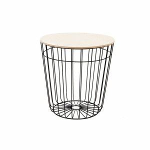 Stolik DKD Home Decor Czarny Żelazo Drewno MDF (39 x 40.5 x 40.5 cm)