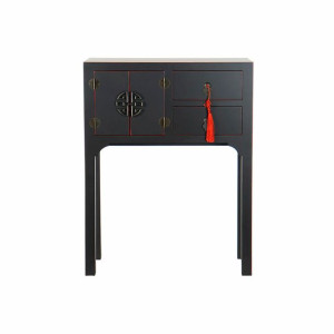 Konsola DKD Home Decor Czarny Czerwony Jodła Drewno MDF (63 x 26 x 83 cm)