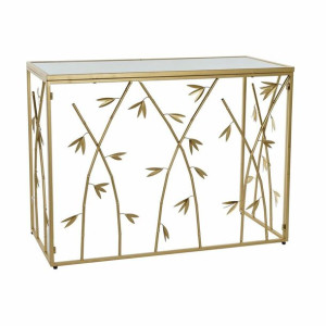 Konsola DKD Home Decor Lustro Złoty Metal (100 x 40 x 78 cm)