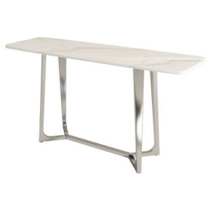 Konsola DKD Home Decor Stal Srebro Marmur (150 x 45 x 80 cm)