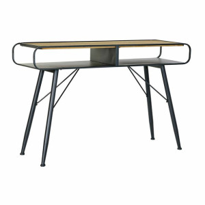 Konsola DKD Home Decor Czarny Metal Jodła Jasnobrązowy (120 x 38 x 78 cm)