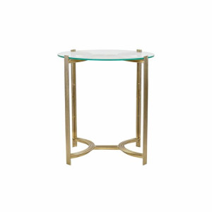 Stolik DKD Home Decor Szkło Złoty Stal (44 x 44 x 48 cm)
