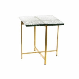 Stolik DKD Home Decor Szkło Złoty Metal (48 x 47,5 x 49 cm)