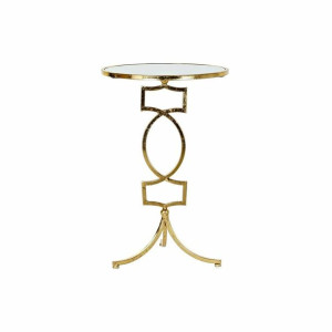 Stolik DKD Home Decor Lustro Złoty Metal (41 x 41 x 64 cm)