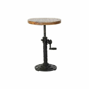 Stolik DKD Home Decor Czarny Metal Drewno Brązowy Vintage (35 x 35 x 46 cm)