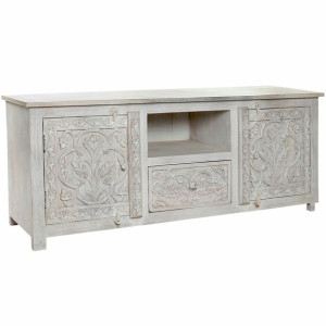 MebleTV DKD Home Decor Biały 151 x 40 x 60 cm Drewno Drewno mango