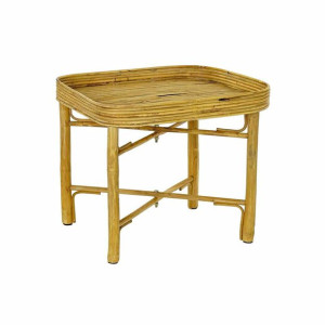 Stolik DKD Home Decor Brązowy Rattan Tropikalny (55,5 x 45 x 46 cm)
