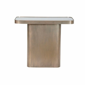 Stolik DKD Home Decor Szkło Czarny Metal Miedź (60 x 35,5 x 50 cm)