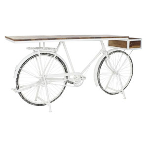 Konsola DKD Home Decor 187 x 54 x 90 cm Naturalny Metal Drewno Biały