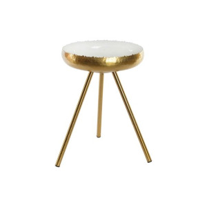 Stolik DKD Home Decor Złoty Aluminium Biały Lakierowany (43 x 43 x 61 cm)