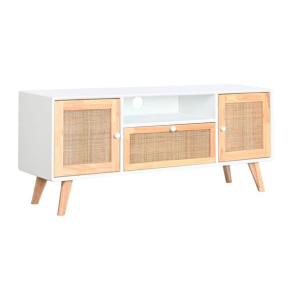 MebleTV DKD Home Decor 120 x 30 x 50 cm Biały Rattan Drewno paulowni