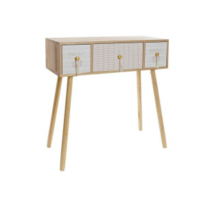 Konsola DKD Home Decor 80 x 32 x 80 cm Naturalny Drewno paulowni