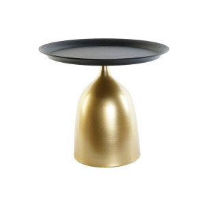 Stolik DKD Home Decor 50 x 50 x 43,5 cm Czarny Złoty Metal