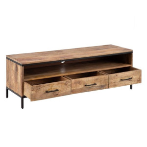 MebleTV AVA 148 x 45 x 50 cm Naturalny Drewno mango