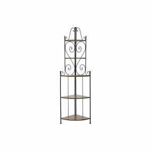 Regał DKD Home Decor Jodła Czarny Brązowy Kuźnia 5 Półki (63 x 45 x 205 cm)