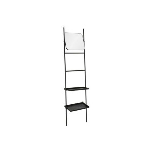 Regał DKD Home Decor Lustro Czarny Metal (40 x 20 x 160 cm)