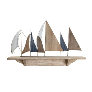 Półki DKD Home Decor Metal Drewno Wielokolorowy (71 x 12 x 45 cm)