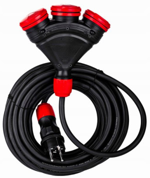 SCHMITH Przedłużacz trzygniazdowy 3x2.5mm 10m IP54