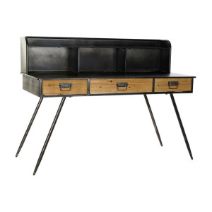 Biurko DKD Home Decor S3023220 Czarny Metal Drewno MDF (135 x 60 x 102 cm)