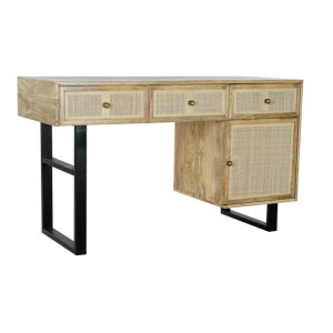 Biurko DKD Home Decor Naturalny Czarny (130 x 50 x 76 cm)
